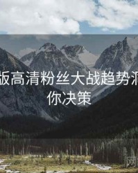 91网页版高清粉丝大战趋势洞察，助你决策