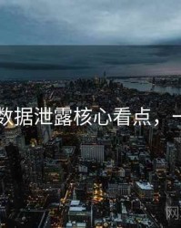吃瓜51数据泄露核心看点，一起深挖
